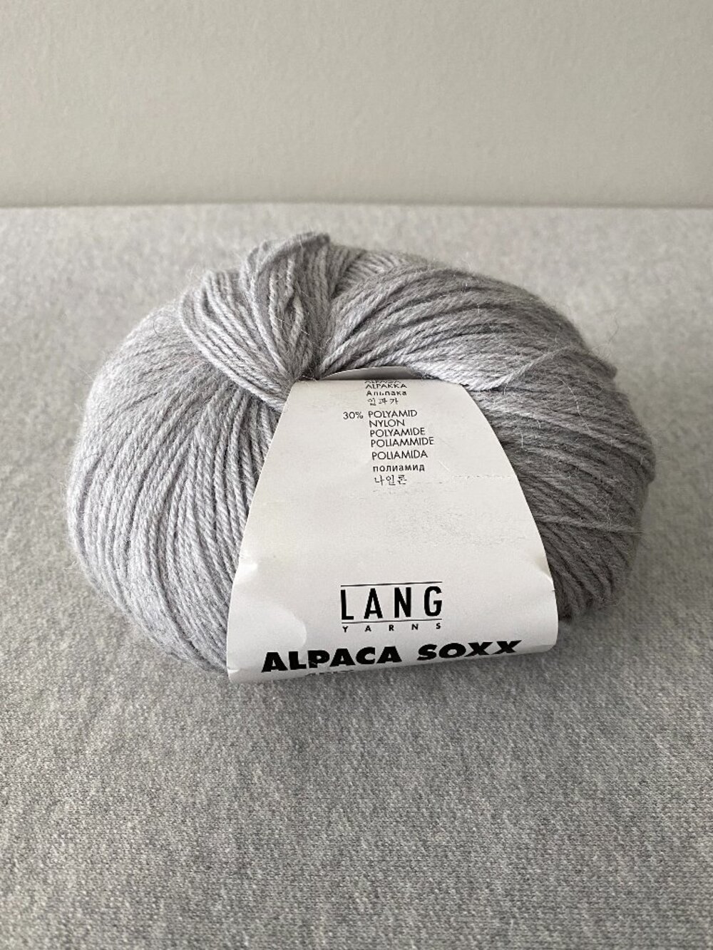 NWT Lang Yarns Alpaca Soxx 4ply Colour 1062.0003 Silver Lot of 1